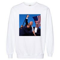 Donald Trump Fight Fist 2024 Garment-Dyed Sweatshirt