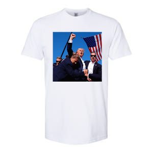 Donald Trump Fight Fist 2024 Softstyle CVC T-Shirt