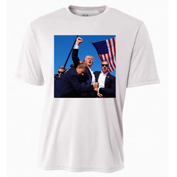 Donald Trump Fight Fist 2024 Cooling Performance Crew T-Shirt