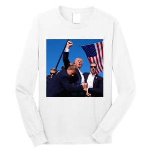 Donald Trump Fight Fist 2024 Long Sleeve Shirt