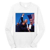 Donald Trump Fight Fist 2024 Long Sleeve Shirt