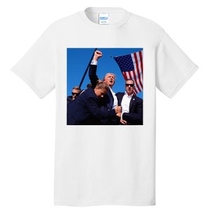 Donald Trump Fight Fist 2024 Tall T-Shirt