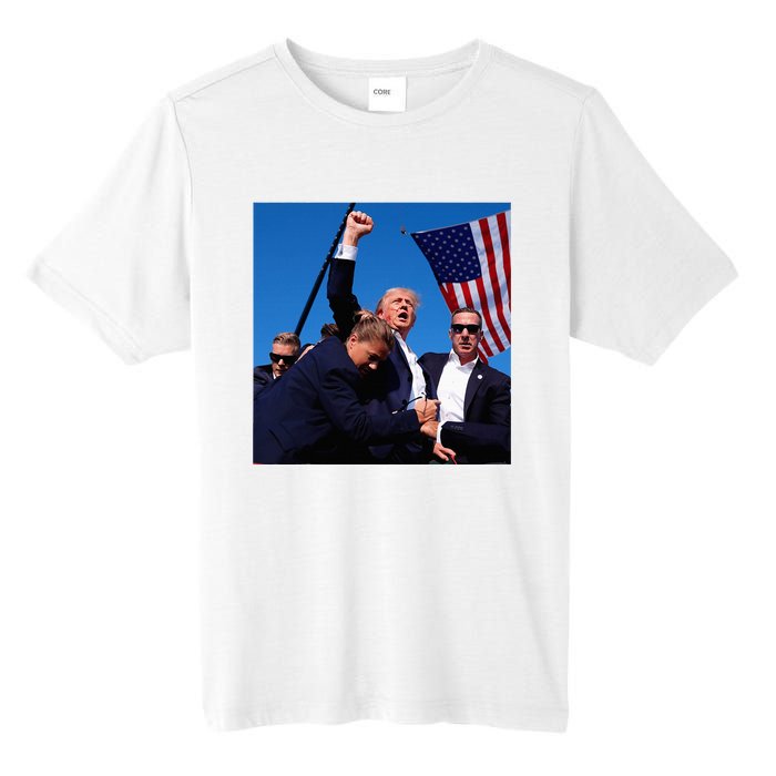 Donald Trump Fight Fist 2024 Tall Fusion ChromaSoft Performance T-Shirt