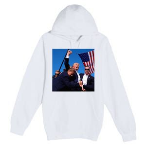 Donald Trump Fight Fist 2024 Premium Pullover Hoodie