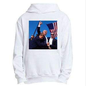 Donald Trump Fight Fist 2024 Urban Pullover Hoodie