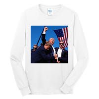 Donald Trump Fight Fist 2024 Tall Long Sleeve T-Shirt