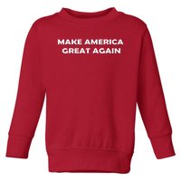 Donald Trump For President Make America Great Again Toddler Sweatshirt