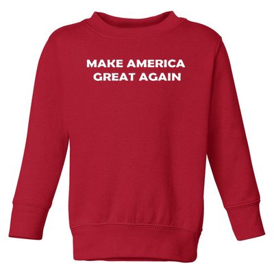 Donald Trump For President Make America Great Again Toddler Sweatshirt