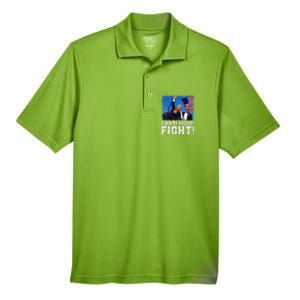 Donald Trump Fight Fighting Fighters Supporters Americans Men's Origin Performance Pique Polo