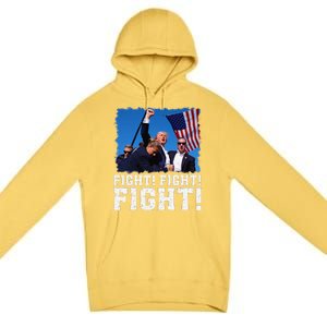 Donald Trump Fight Fighting Fighters Supporters Americans Premium Pullover Hoodie