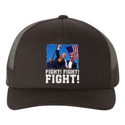 Donald Trump Fight Fighting Fighters Supporters Americans Yupoong Adult 5-Panel Trucker Hat