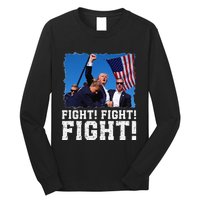 Donald Trump Fight Fighting Fighters Supporters Americans Long Sleeve Shirt