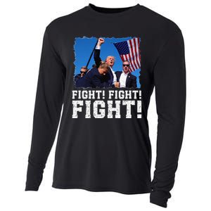 Donald Trump Fight Fighting Fighters Supporters Americans Cooling Performance Long Sleeve Crew