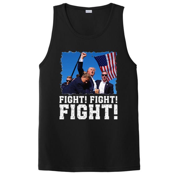 Donald Trump Fight Fighting Fighters Supporters Americans PosiCharge Competitor Tank