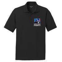 Donald Trump Fight Fighting Fighters Supporters Americans PosiCharge RacerMesh Polo