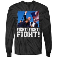 Donald Trump Fight Fighting Fighters Supporters Americans Tie-Dye Long Sleeve Shirt