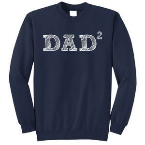 Dad2 Two  Fathers Day Father Of Two Tall Sweatshirt