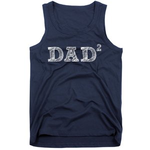 Dad2 Two  Fathers Day Father Of Two Tank Top