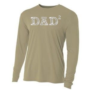 Dad2 Two  Fathers Day Father Of Two Cooling Performance Long Sleeve Crew