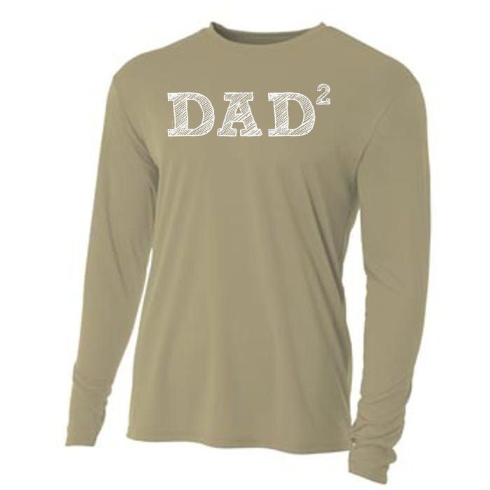 Dad2 Two  Fathers Day Father Of Two Cooling Performance Long Sleeve Crew