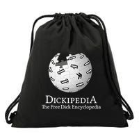 Dickipedia The Free Dick Encyclopedia Drawstring Bag