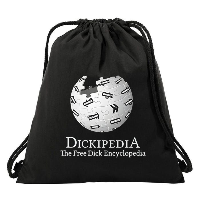 Dickipedia The Free Dick Encyclopedia Drawstring Bag