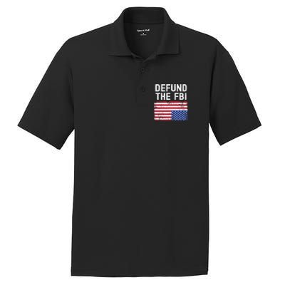 Defund The FBI American Flag PosiCharge RacerMesh Polo