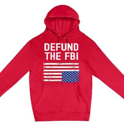 Defund The FBI American Flag Premium Pullover Hoodie