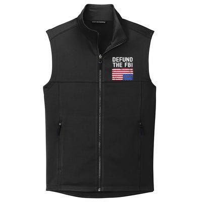 Defund The FBI American Flag Collective Smooth Fleece Vest