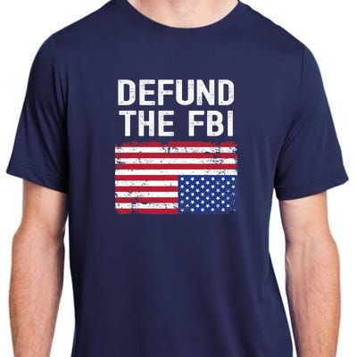 Defund The FBI American Flag Adult ChromaSoft Performance T-Shirt