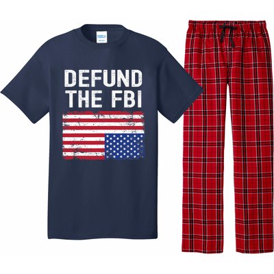 Defund The FBI American Flag Pajama Set