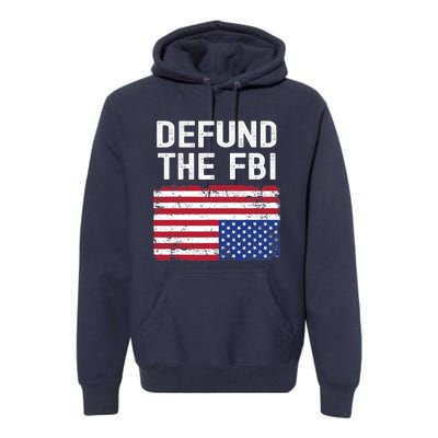 Defund The FBI American Flag Premium Hoodie