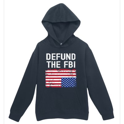 Defund The FBI American Flag Urban Pullover Hoodie