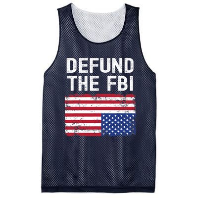 Defund The FBI American Flag Mesh Reversible Basketball Jersey Tank