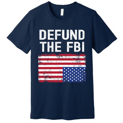 Defund The FBI American Flag Premium T-Shirt