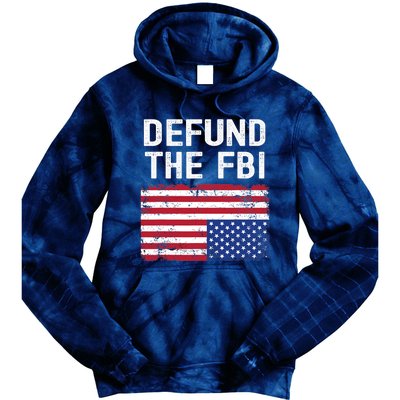 Defund The FBI American Flag Tie Dye Hoodie