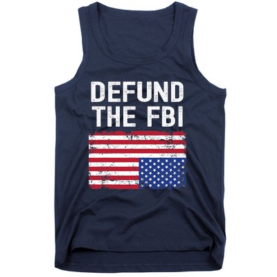 Defund The FBI American Flag Tank Top