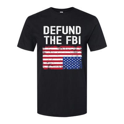 Defund The FBI American Flag Softstyle CVC T-Shirt