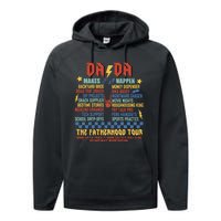 Dada Tours Funny Dad Daddy Fathers Day Performance Fleece Hoodie