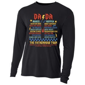 Dada Tours Funny Dad Daddy Fathers Day Cooling Performance Long Sleeve Crew