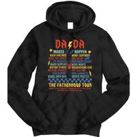 Dada Tours Funny Dad Daddy Fathers Day Tie Dye Hoodie