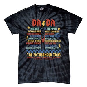 Dada Tours Funny Dad Daddy Fathers Day Tie-Dye T-Shirt