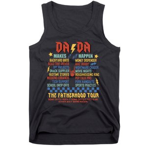 Dada Tours Funny Dad Daddy Fathers Day Tank Top