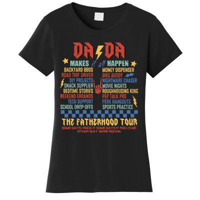 Dada Tours Funny Dad Daddy Fathers Day Women's T-Shirt