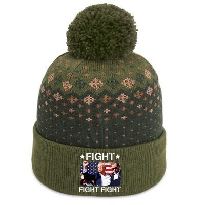 Donald Trump Fight Fist 2024 The Baniff Cuffed Pom Beanie