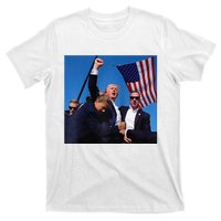 Donald Trump Fight Fist 2024 Raglan Baseball T-Shirt