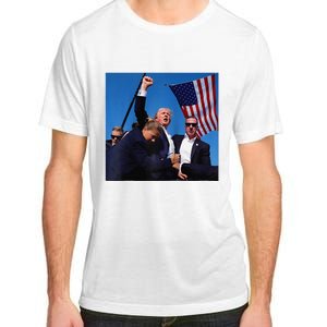 Donald Trump Fight Fist 2024 Raglan Baseball Adult ChromaSoft Performance T-Shirt