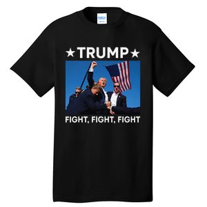 Donald Trump Fight Fist 2024 Tall T-Shirt