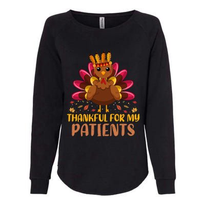 Doctor Thankful For My Patients Nurse Thanksgiving Meaningful Gift Womens California Wash Sweatshirt