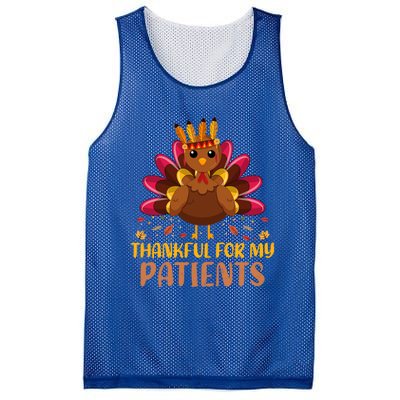 Doctor Thankful For My Patients Nurse Thanksgiving Meaningful Gift Mesh Reversible Basketball Jersey Tank